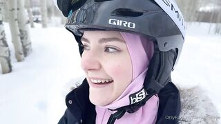 OnlyFans - Eva Elfie - Creampie in Snow Mountains