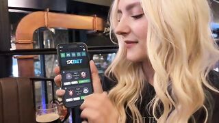 PornHub - Eva Elfie - Random Guy Fucks Me In A Sports Bar And Cums On My Face