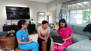 OnlyFans - Hailey Rose, Madison Wilde - Two Hot Nurses Cum Over For A Physical