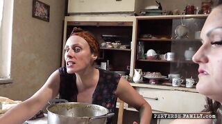 PerverseFamily - Anna De Ville, Barbara Bieber And Brittany Bardot - Food Poison